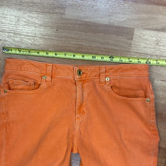 Micheal Kors Cropped Orange jeans size 8 - Picture 6 of 13